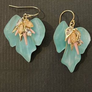 Alexis Bittar Floral Punk lucite orchid drop earrings